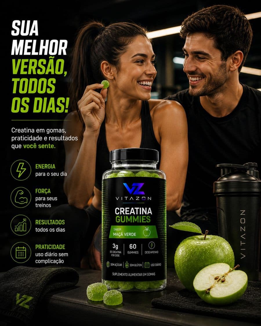 Creatina Gummies Maçã Verde — miniatura 4