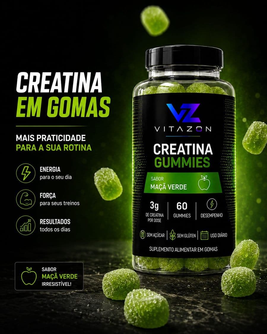 Creatina Gummies Maçã Verde — miniatura 5